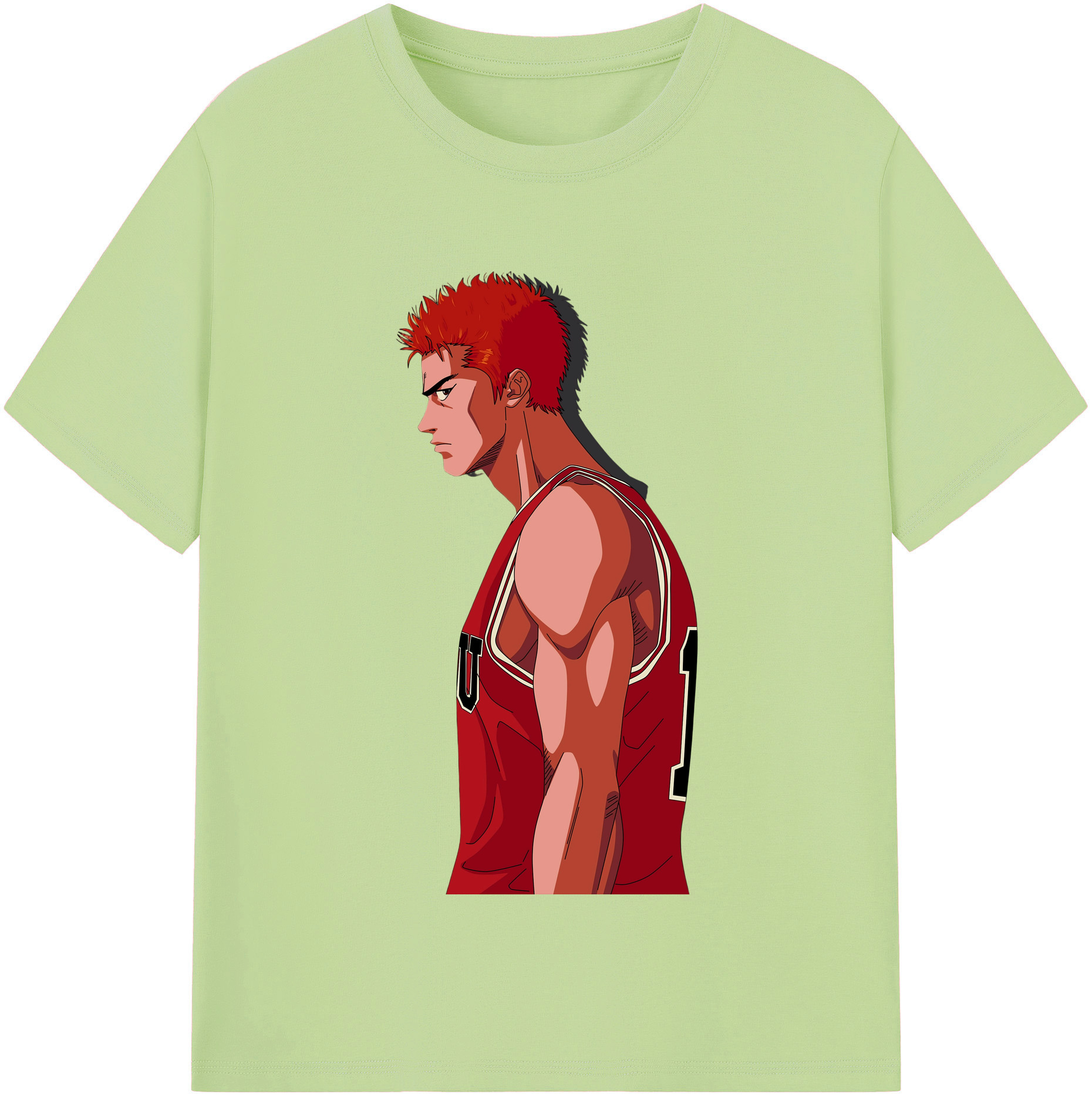 SLAM DUNK／スラムダンク 綿100％半袖Tシャツ（フロントプリント）